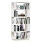 Libreria/Divisorio Bianco 80x25x163,5 cm Legno Massello di Pino Libreria/Divisorio Bianco 80x25x163,5 cm Legno Massello di Pino