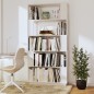 Libreria/Divisorio Bianco 80x25x163,5 cm Legno Massello di Pino Libreria/Divisorio Bianco 80x25x163,5 cm Legno Massello di Pino