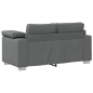 Set Divano 2 Pezzi con Cuscini Grigio Scuro Set Divano 2 Pezzi con Cuscini Grigio Scuro