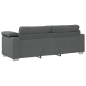 Set Divano 2 Pezzi con Cuscini Grigio Scuro Set Divano 2 Pezzi con Cuscini Grigio Scuro