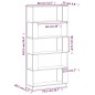 Libreria/Divisorio Bianco 80x25x163,5 cm Legno Massello di Pino Libreria/Divisorio Bianco 80x25x163,5 cm Legno Massello di Pino