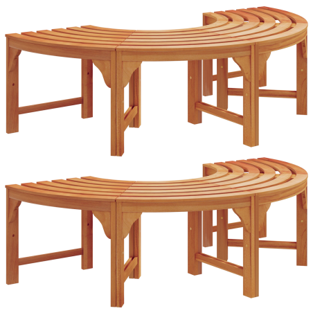 panchina da esterno in legno di eucalipto 160 cm