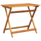 Set Bistro da Giardino Pieghevole vidaXL 4 Pezzi in Legno Massello di Acacia Set Bistro da Giardino Pieghevole vidaXL 4 Pezzi in Legno Massello di Acacia