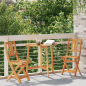 Set Bistro da Giardino Pieghevole vidaXL 3 Pezzi Legno Massello di Acacia Set Bistro da Giardino Pieghevole vidaXL 3 Pezzi Legno Massello di Acacia