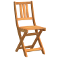 Set Bistro da Giardino Pieghevole vidaXL 3 Pezzi Legno Massello di Acacia Set Bistro da Giardino Pieghevole vidaXL 3 Pezzi Legno Massello di Acacia