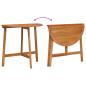 Set Bistro da Giardino Pieghevole vidaXL 3 Pezzi Legno Massello di Acacia Set Bistro da Giardino Pieghevole vidaXL 3 Pezzi Legno Massello di Acacia