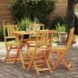 Sedie da Giardino Pieghevoli vidaXL 4 pcs 36x46x86 cm Legno Massello di Acacia Sedie da Giardino Pieghevoli vidaXL 4 pcs 36x46x86 cm Legno Massello di Acacia
