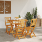 Sedie da Giardino Pieghevoli vidaXL 4 pcs 36x46x86 cm Legno Massello di Acacia Sedie da Giardino Pieghevoli vidaXL 4 pcs 36x46x86 cm Legno Massello di Acacia