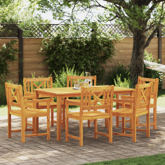 Sedie da giardino vidaXL 6 pcs 56x55.5x90 cm Legno massello di acacia