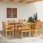 Sedie da giardino vidaXL 6 pcs 56x55.5x90 cm Legno massello di acacia Sedie da giardino vidaXL 6 pcs 56x55.5x90 cm Legno massello di acacia