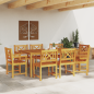 Sedie da giardino vidaXL 8 pz 56x55.5x90 cm Legno massello di acacia Sedie da giardino vidaXL 8 pz 56x55.5x90 cm Legno massello di acacia