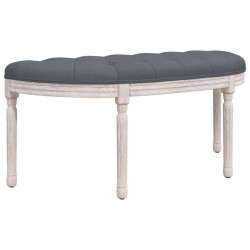 Panca Grigio Scuro 110,5x45x49 cm in Velluto