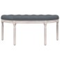 Panca Grigio Scuro 110,5x45x49 cm in Velluto