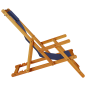 Sdraio Pieghevoli da Spiaggia vidaXL 2 Pezzi Blu in Legno Massello di Acacia e Textilene Sdraio Pieghevoli da Spiaggia vidaXL 2 Pezzi Blu in Legno Massello di Acacia e Textilene
