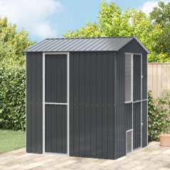 vidaXL Aviario per Uccelli Antracite 210x215x247 cm Acciaio