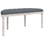 Panca Grigio Scuro 110,5x45x49 cm in Velluto