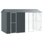 vidaXL Voliera per Uccelli con Estensione Antracite 210x442x247 cm Acciaio vidaXL Voliera per Uccelli con Estensione Antracite 210x442x247 cm Acciaio