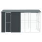 vidaXL Voliera per Uccelli con Estensione Antracite 210x442x247 cm Acciaio vidaXL Voliera per Uccelli con Estensione Antracite 210x442x247 cm Acciaio