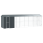 vidaXL Voliera per Uccelli con Estensione Antracite 210x838x247 cm Acciaio