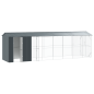 vidaXL Voliera per Uccelli con Estensione Antracite 210x838x247 cm Acciaio