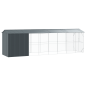 vidaXL Voliera per Uccelli con Estensione Antracite 210x838x247 cm Acciaio