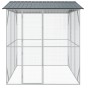 vidaXL Voliera per Uccelli Antracite 310x227x247 cm Acciaio vidaXL Voliera per Uccelli Antracite 310x227x247 cm Acciaio