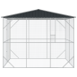 vidaXL Voliera per Uccelli Antracite 310x227x247 cm Acciaio vidaXL Voliera per Uccelli Antracite 310x227x247 cm Acciaio