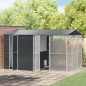 Aviario per Uccelli con Estensione Anthracite 310x442x247 cm in Acciaio