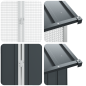 Aviario per Uccelli con Estensione Anthracite 310x442x247 cm in Acciaio