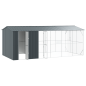 vidaXL Voliera per Uccelli con Estensione Antracite 310x640x247 cm Acciaio vidaXL Voliera per Uccelli con Estensione Antracite 310x640x247 cm Acciaio