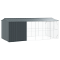 vidaXL Voliera per Uccelli con Estensione Antracite 310x640x247 cm Acciaio vidaXL Voliera per Uccelli con Estensione Antracite 310x640x247 cm Acciaio