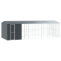 vidaXL Voliera per Uccelli con Estensione Antacite 310x838x247 cm Acciaio vidaXL Voliera per Uccelli con Estensione Antacite 310x838x247 cm Acciaio