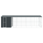 vidaXL Voliera per Uccelli con Estensione Antacite 310x838x247 cm Acciaio vidaXL Voliera per Uccelli con Estensione Antacite 310x838x247 cm Acciaio