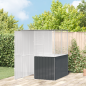 vidaXL Gabbia per Uccelli Antracite 215x78x200 cm Acciaio Galvanizzato