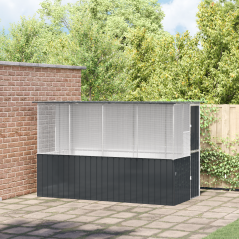 Gabbia per Uccelli vidaXL Anthracite 215x78x200 cm Acciaio Galvanizzato