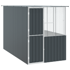 Gabbia per Uccelli vidaXL Anthracite 215x78x200 cm Acciaio Galvanizzato