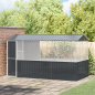 Gabbia per Uccelli vidaXL Anthracite 215x78x200 cm in Acciaio Zincato