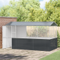 Gabbia per Uccelli vidaXL Anthracite 215x78x200 cm in Acciaio Zincato