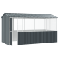 Gabbia per Uccelli vidaXL Anthracite 215x78x200 cm in Acciaio Zincato