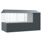 Gabbia per Uccelli vidaXL Anthracite 215x78x200 cm in Acciaio Zincato