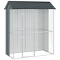 Voliera per Uccelli vidaXL Antracite 215x110x247 cm in Acciaio Voliera per Uccelli vidaXL Antracite 215x110x247 cm in Acciaio