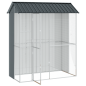 Voliera per Uccelli vidaXL Antracite 215x110x247 cm in Acciaio Voliera per Uccelli vidaXL Antracite 215x110x247 cm in Acciaio
