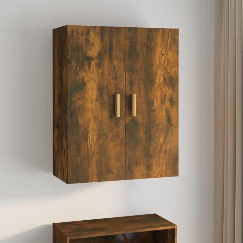 Armadietto Pensile a Parete Rovere Fumo 69,5x34x90 cm Armadietto Pensile a Parete Rovere Fumo 69,5x34x90 cm
