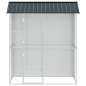 Voliera per Uccelli vidaXL Antracite 215x110x247 cm in Acciaio Voliera per Uccelli vidaXL Antracite 215x110x247 cm in Acciaio