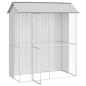 Aviario per Uccelli vidaXL Grigio 215x110x247 cm Acciaio Aviario per Uccelli vidaXL Grigio 215x110x247 cm Acciaio