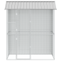 Aviario per Uccelli vidaXL Grigio 215x110x247 cm Acciaio Aviario per Uccelli vidaXL Grigio 215x110x247 cm Acciaio