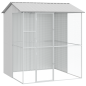 Aviario per Uccelli vidaXL Grigio 215x210x247 cm Acciaio Aviario per Uccelli vidaXL Grigio 215x210x247 cm Acciaio