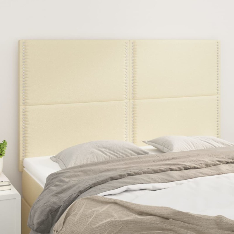 Testiere 4 pz Crema 72x5x78/88 cm in Similpelle Testiere 4 pz Crema 72x5x78/88 cm in Similpelle