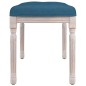 Panca Blu 80x40x49 cm in Velluto Panca Blu 80x40x49 cm in Velluto