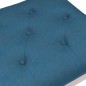 Panca Blu 80x40x49 cm in Velluto Panca Blu 80x40x49 cm in Velluto